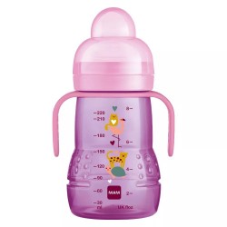 Mam Biberon de Transition 220 ml Rose 9001616671296
