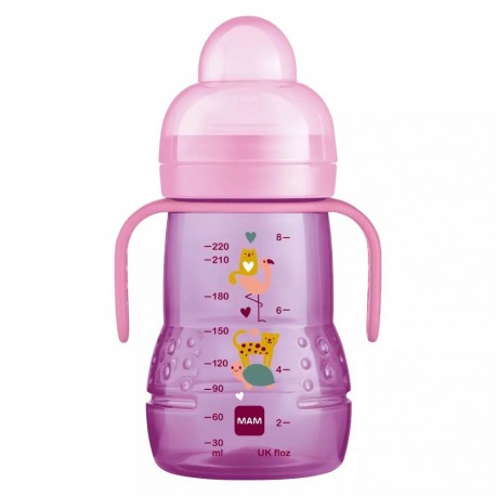 Mam Trainer Baby Bottle 220 ml Pink 9001616671296