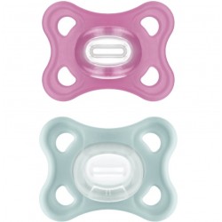 Mam Comfort 2 Sucettes Silicone 2-6 Mois Rose