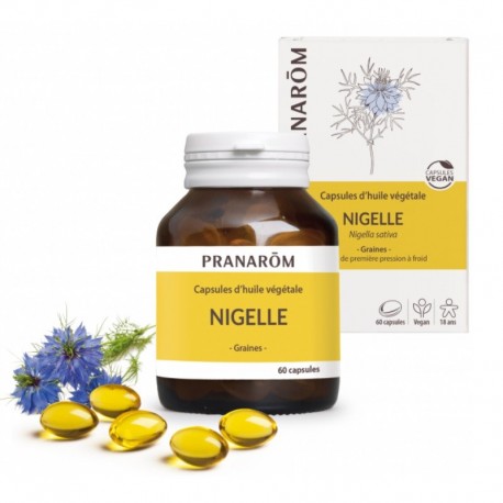 Pranarôm Capsules d'Huile Végétale Nigelle 60 Capsules 5420008537363