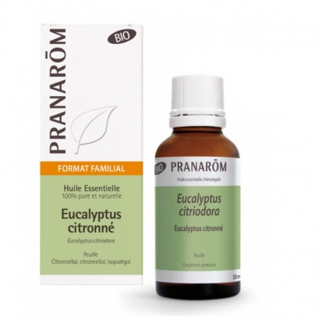 Pranarôm Huile Essentielle Eucalyptus Citronné Bio 30 ml 5420008530166