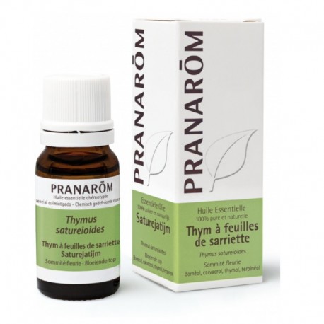 Pranarôm Huile Essentielle Thym à Feuilles de Sarriette 10 ml 5420008526732