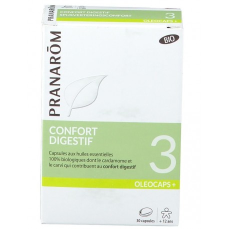 Pranarôm Oléocaps+ 3 Digestive Comfort 30 Capsules 5420008527937