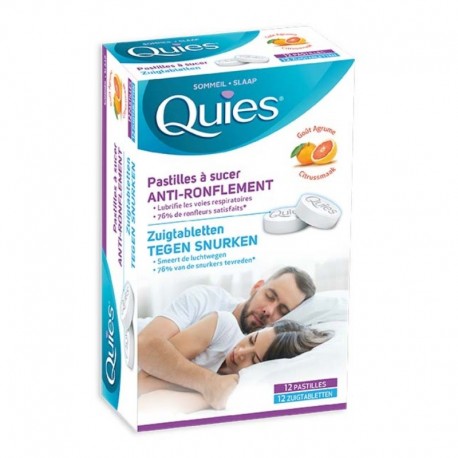 Quies Anti-Ronflement Pastilles à Sucer Goût Agrume 3435171511005