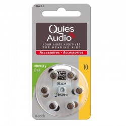 Quies Audio Batteries for Hearing Aids Model 10 4043752186383