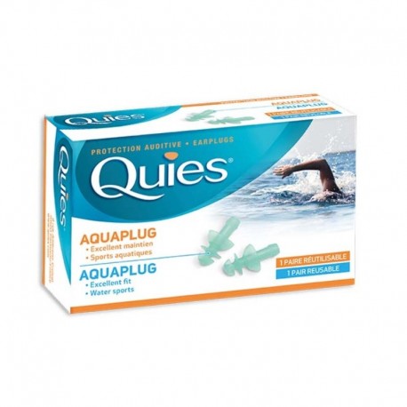 Quies Protection Auditive Aquaplug 1 Paire Réutilisable 3435171161019