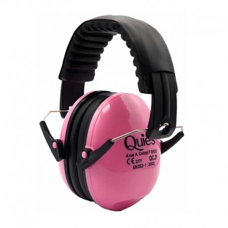 Quies Protection Auditive Casque Anti-Bruit Pour Enfants Rose 3435171121006