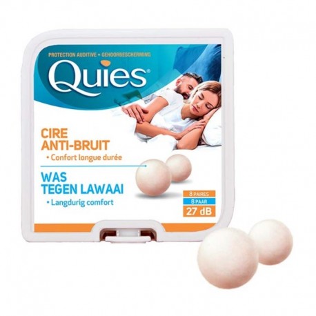 Quies Protection Auditive Cire Anti-Bruit 8 Paires 3435171101169