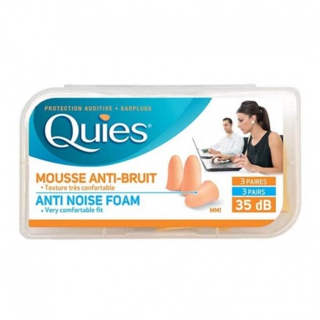 Quies Anti-Noise Foam 3 Pairs Colour Flesh 3435171190071