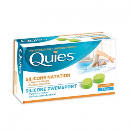 Quies Protection Auditive Silicone Natation 3 Paires 3435171181062