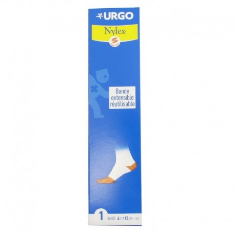 Urgo Nylex Bande Extensible Réutilisable 4 m x 15 cm 3664492001180