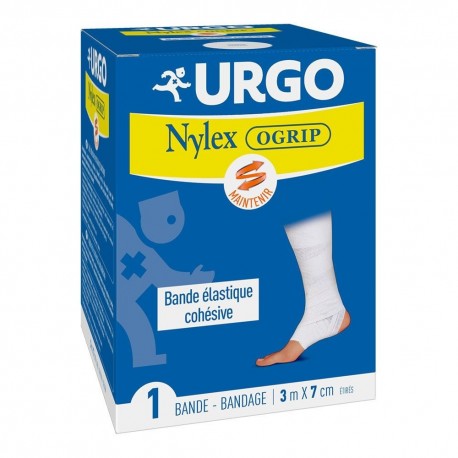 Urgo Nylexogrip Bande Élastique Cohésive Chair 3 m x 7 cm 3664492015552
