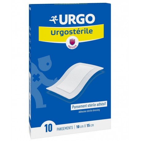 Urgo Urgostérile 10 Pansements 10 cm x 15 cm 3664492018058
