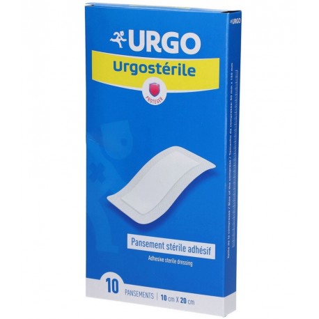 Urgo Urgostérile 10 Pansements 10 cm x 20 cm 3664492018089
