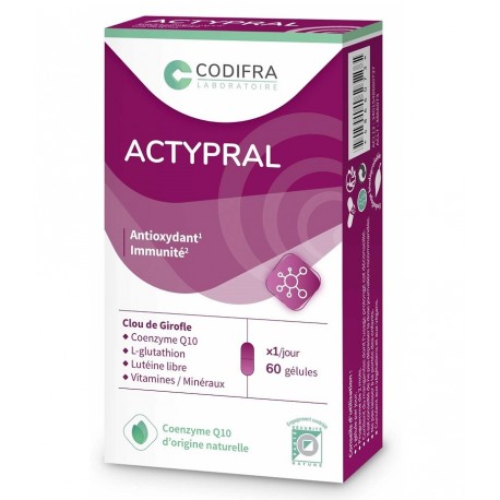 Codifra Actypral 60 Gélules 3401548660737