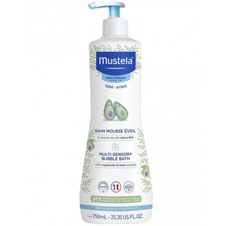 Mustela Bain Mousse Éveil à l'Avocat 750 ml 3504105035402