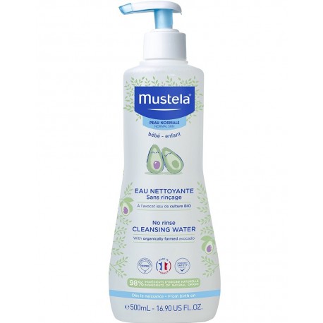 Mustela Eau Nettoyante Sans Rinçage à l'Avocat Bio 500 ml 3504105035822