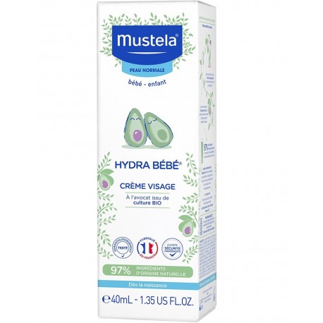 Mustela Hydra Baby Facial Cream Organic 40 ml 3504105035952