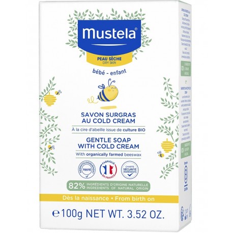 Mustela Savon Surgras au Cold Cream à la Cire d'Abeille 100 g 3504105036102