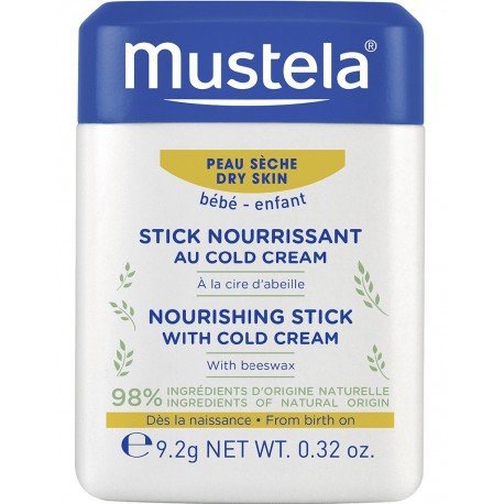 Mustela Stick Nourrissant au Cold Cream à la Cire d'Abeille 9,2 g 3504105036157