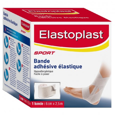 Elastoplast Bande Adhésive Élastique 6 cm x 2,5 m 4005800019302
