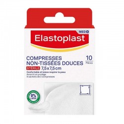 Elastoplast Compresses Non-Tissées Douces Stériles 7,5 x 7,5 cm 10 Compresses 4005800299698