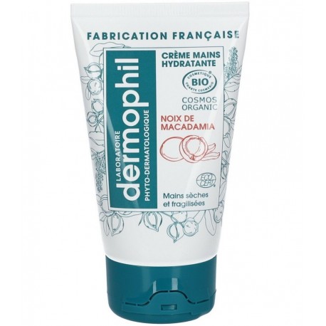 Dermophil Indien Crème Mains Hydratante Noix de Macadamia Bio 50 ml 3700322004904