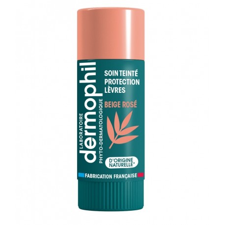 Dermophil Indien Soin Teinté Protection Lèvres Beige Rosé 4 g 3700322007868