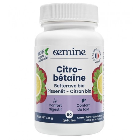 Oemine Citro-Betaïne 60 Gélules 3760099170509