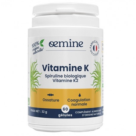 Oemine Vitamine K 60 Gélules 3760099171599