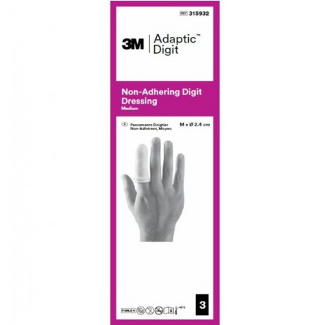 3M Adaptic Digit Pansement Doigtier Taille M 3401070710320