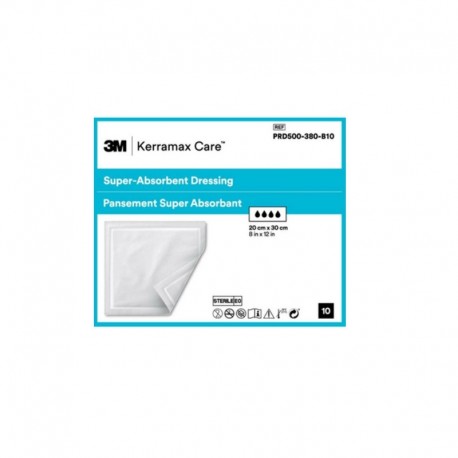 3M Kerramax Care Pansement Super Absorbant 20 cm x 30 cm 4054596953307