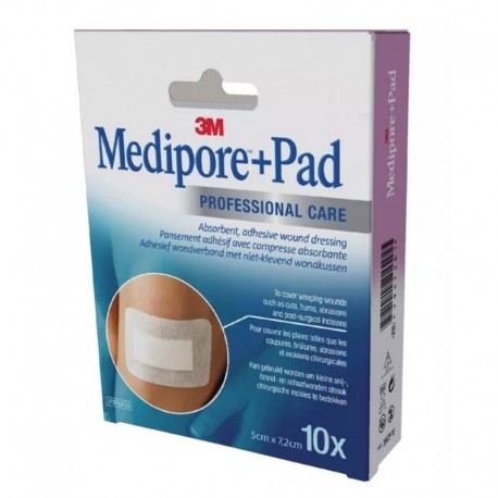 3M Medipore + Pad 5 cm x 7,2 cm 8711428076356