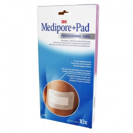3M Medipore + Pad 10 cm x 20 cm 8711428076387