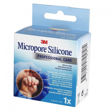 3M Micropore Silicone Tape 25 mm x 5 m 4046719535552