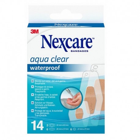 3M Nexcare Aqua Clear Waterproof 14 Pansements 4054596758704