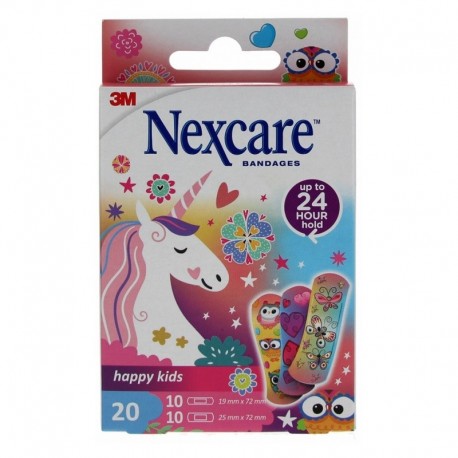 3M Nexcare Happy Kids Rose 20 Pansements 4054596879195
