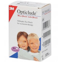 3M Opticlude Maxi Adulte 20 Pansements Orthoptiques 5,7 cm x 8,2 cm 5000485024886