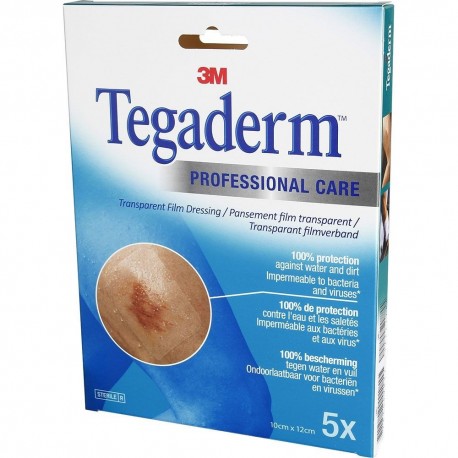 3M Tegaderm Pansement Adhésif Transparent 10 cm x 12 cm 4064035126605