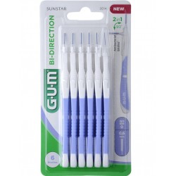 Gum Bi-Direction Interdental Brushes 0.6 mm n°2014 7630019904704