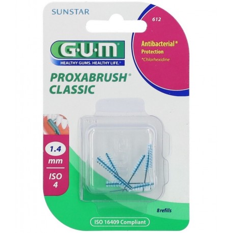 Gum Proxabrush Classic Interdental Brushes 1.4 mm n°612 0070942906128