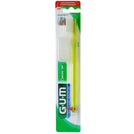 Gum Classic Brosse à Dents Souple 4 Rangs Petite Tête 407 0070942004077