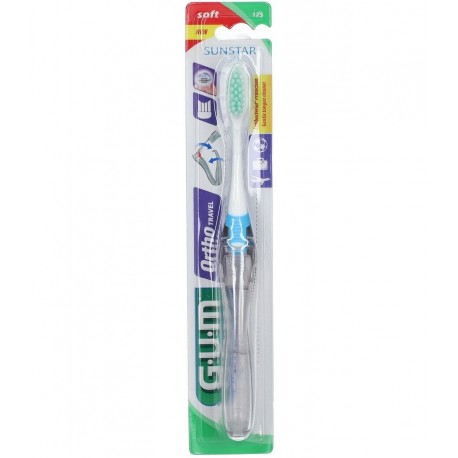 Gum Ortho Travel Brosse à Dents Orthodontique Souple n°125 0070942501255