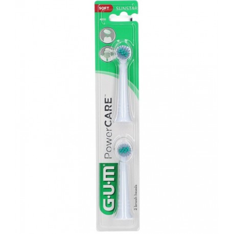 Gum PowerCare 2 Têtes de Brosse Souple 4210 7630019903165