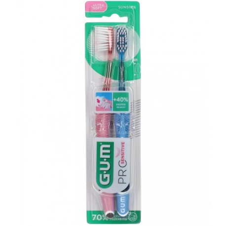 Gum Pro Sensitive Brosse à Dents Ultra Souple x 2 7630019905206