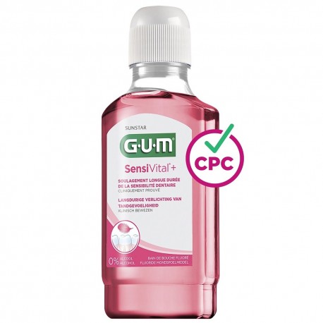 Gum Sensivital+ Bain de Bouche Fluoré 300 ml 7630019903011