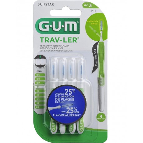 Gum Trav-Ler Interdental Brushes 1.1 mm n°1414 0070942914147