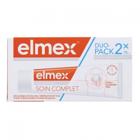 Elmex Anti-Caries Plus Soin Complet Dentifrice 2 x 75 ml 8718951597945