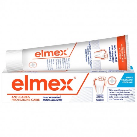 Elmex Anti-Caries Sans Menthol Dentifrice 75 ml 8714789940120