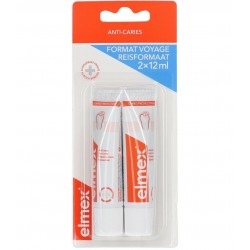 Elmex Dentifrice Tubes de Voyage 2 x 12 ml